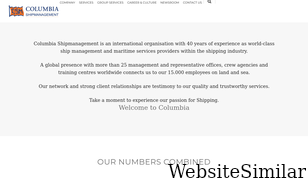 columbia-shipmanagement.com Screenshot