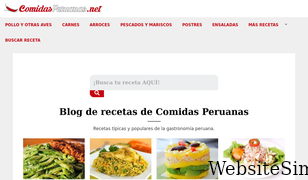 comidasperuanas.net Screenshot