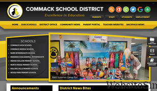 commackschools.org Screenshot