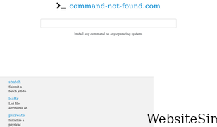 command-not-found.com Screenshot