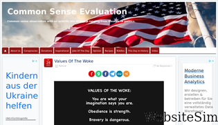 commonsenseevaluation.com Screenshot