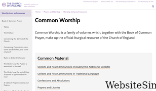 commonworship.com Screenshot