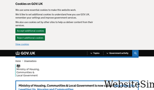 communities.gov.uk Screenshot