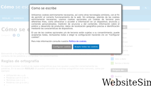 como-se-escribe.com Screenshot