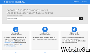 companieshousedata.co.uk Screenshot