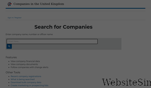 companiesintheuk.co.uk Screenshot
