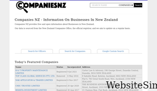 companiesnz.com Screenshot