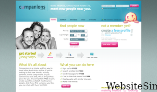 companions.com.au Screenshot