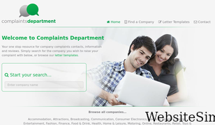complaintsdepartment.co.uk Screenshot