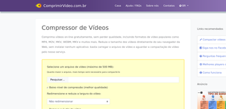 comprimirvideo.com.br Screenshot