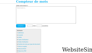 compteur-de-mots.net Screenshot