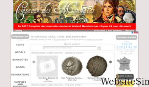 comptoir-des-monnaies.com Screenshot