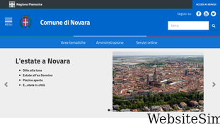 comune.novara.it Screenshot