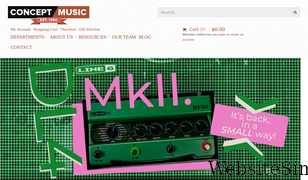 conceptmusic.com.au Screenshot