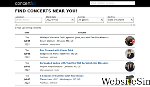 concertful.com Screenshot