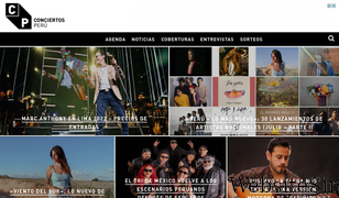 conciertosperu.com.pe Screenshot