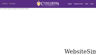 concordia.edu Screenshot