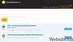 concorsiletterari.net Screenshot