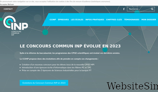 concours-commun-inp.fr Screenshot