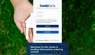 condocerts.com Screenshot