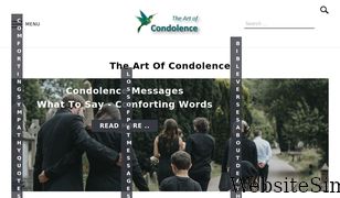 condolencemessages.com Screenshot