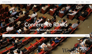 conferenceranks.com Screenshot