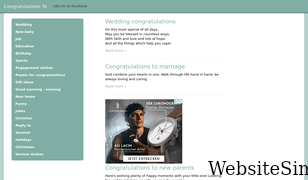 congratulationsto.com Screenshot