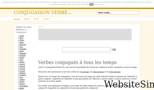conjugaison-verbe.net Screenshot