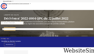 conseil-constitutionnel.fr Screenshot