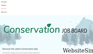 conservationjobboard.com Screenshot