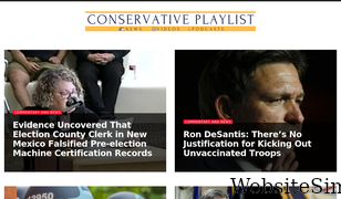 conservativeplaylist.com Screenshot