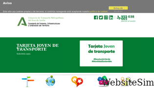 consorciotransportes-sevilla.com Screenshot