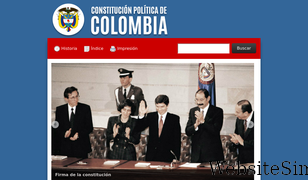 constitucioncolombia.com Screenshot