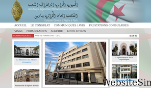 consulat-paris-algerie.fr Screenshot