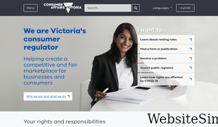consumer.vic.gov.au Screenshot
