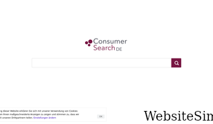 consumersearch.de Screenshot