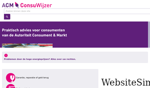 consuwijzer.nl Screenshot