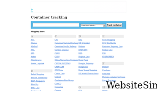 container-tracking.org Screenshot