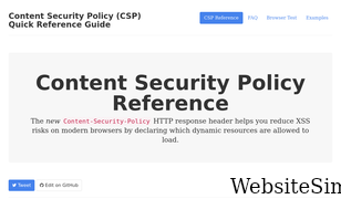 content-security-policy.com Screenshot