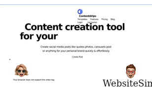 contentdrips.com Screenshot