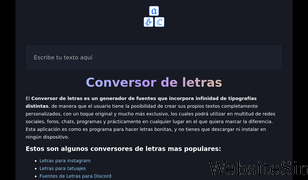 conversordeletras.net Screenshot