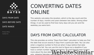 convert-dates.com Screenshot