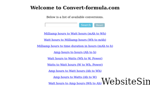 convert-formula.com Screenshot