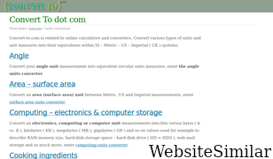 convert-to.com Screenshot