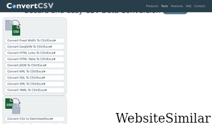 convertcsv.com Screenshot