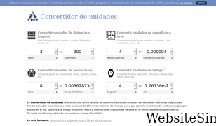 convertidorunidades.com Screenshot