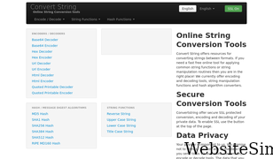 convertstring.com Screenshot