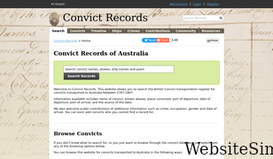 convictrecords.com.au Screenshot