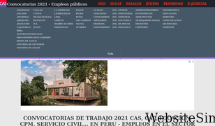 convocatoriascas.com Screenshot