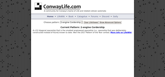 conwaylife.com Screenshot